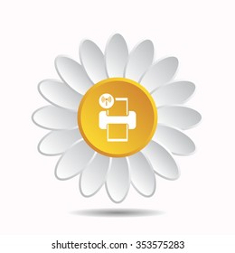 Printer with wifi connection icon