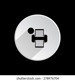 Printer with wi-fi connection. icon. vector design