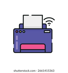 Uma impressora com recursos wireless e IoT.Função: imprime documentos via smartphone, nuvem ou controle de voz