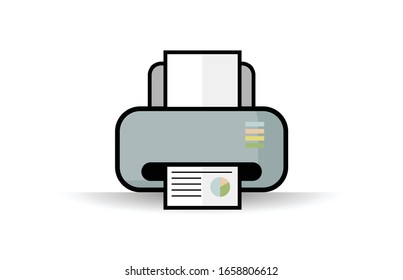 Printers created from vectors. Vector. Printers.