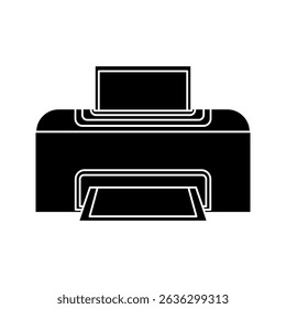  Icono de impresoras sobre fondo blanco
