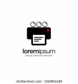 Printers Logo Concept Vector