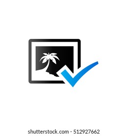 Printing approval icon in duo tone color. Print shop service