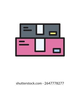 Ilustração do vetor do ícone da caixa de impressão