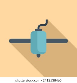 Printing cell bio icon flat vector. Medical science. Organ transplant