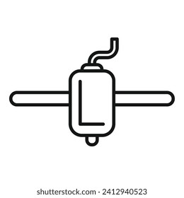 Printing cell bio icon outline vector. Medical science. Organ transplant