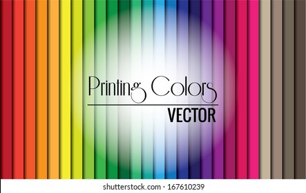 Printing colors, vector