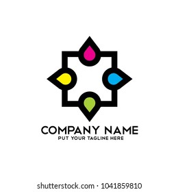 Printing Decorative logo Icon