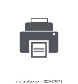 Icono de línea de documento de impresión, ilustración de signo de vector de contorno