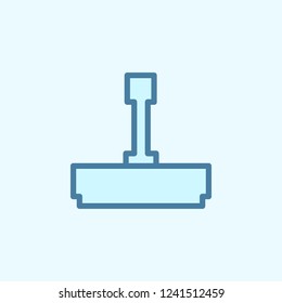 printing field outline icon. Element of 2 color simple icon. Thin line icon for website design and development, app development. Premium icon