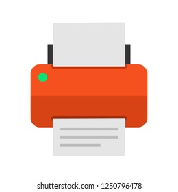 Printing Flat multi color icon