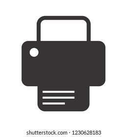 Printing Glyph black icon