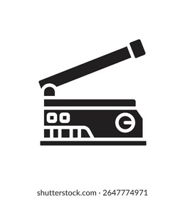Printing Heat Press Printer Filled Icon Vector Illustration