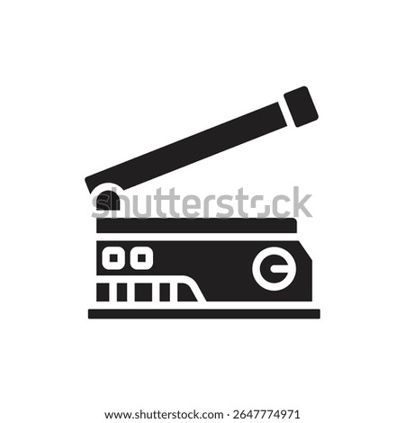 Printing Heat Press Printer Filled Icon Vector Illustration