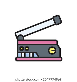 Printing Heat Press Printer Icon Vector Illustration