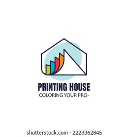 Printing house logo template design