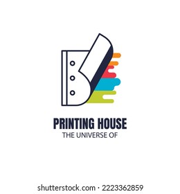 Printing house logo template design