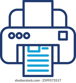 Printing Icon Element For Design