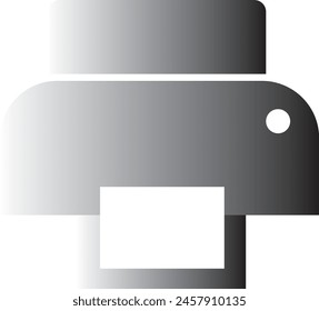 Printing icon gradient color eps format