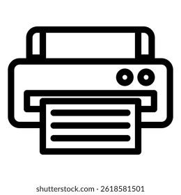 Printing icon in line style