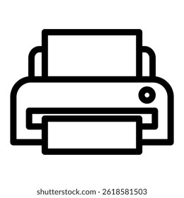 Printing icon in line style