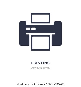printing icon on white background. Simple element illustration from Technology concept. printing sign icon symbol design.