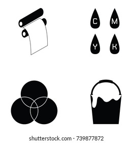 printing icon set