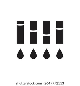Nivel de tinta de impresión Ilustración vectorial de iconos rellenos