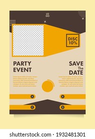 printing layout. minimalist flyer template design. event flyer design. Creative Modern Corporate Flyer Template