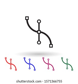 Printing line multi color icon. Simple glyph, flat vector of print house icons for ui and ux, website or mobile application