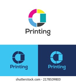 Printing Logo Design Vector Templet Stock Vector (Royalty Free ...