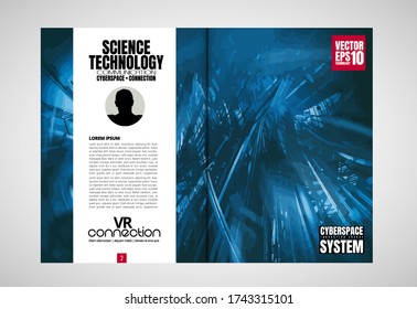 Printing magazine with 3D rendering technology concept easy to editable