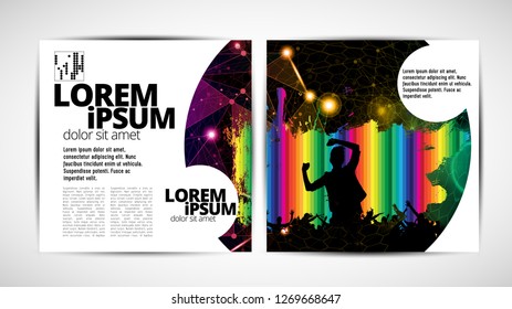 Printing magazine, brochure layout easy to editable
