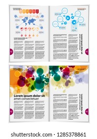 Printing magazine, brochure layout easy to editable