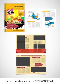 Printing magazine, brochure layout easy to editable