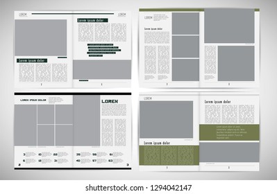 Printing magazine, brochure layout easy to editable