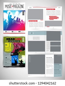 Printing magazine, brochure layout easy to editable