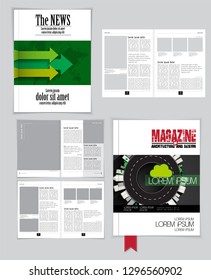 Revista de impresión, distribución de folletos fácil de editar