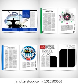 Printing magazine, brochure layout easy to editable