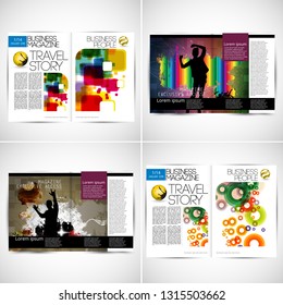 Printing magazine, brochure layout easy to editable
