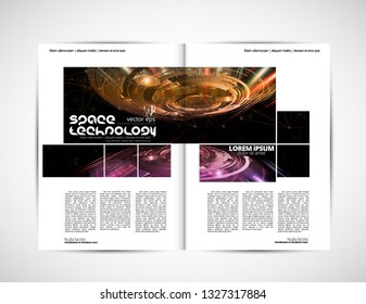 Printing magazine, brochure layout easy to editable