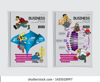 Printing magazine, brochure layout easy to editable