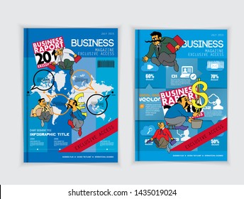 Printing magazine, brochure layout easy to editable