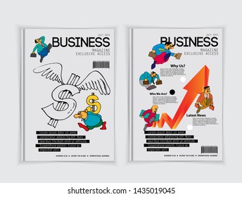 Printing magazine, brochure layout easy to editable