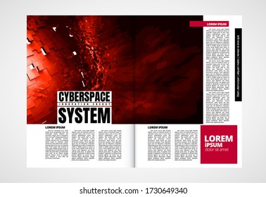 Printing magazine, brochure layout easy to editable