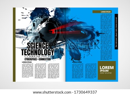 Printing magazine, brochure layout easy to editable