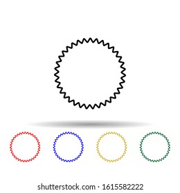 printing multi color style icon. Simple thin line, outline vector of web icons for ui and ux, website or mobile application