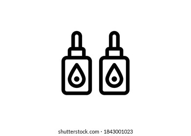 Icono de contorno de impresión - Botella de tinta