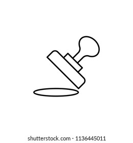 printing for paper. Element of education icon for mobile concept and web apps. Thin line printing for paper can be used for web and mobile on white background