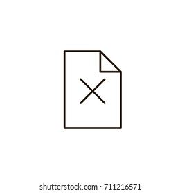Printing paper flat icon. Single high quality symbol of line paper vector for web design or mobile app. Color signs of document for design logo. Single pictogram of newspaper on white background